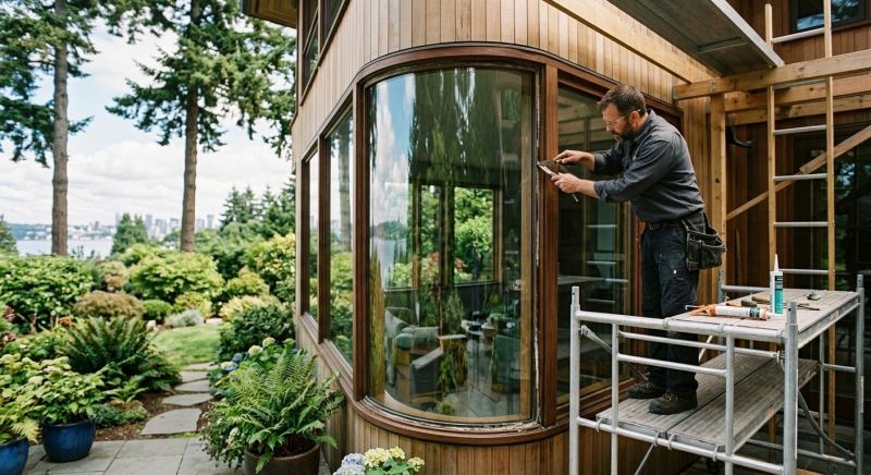 Curved Window Repair in Olathe, KS